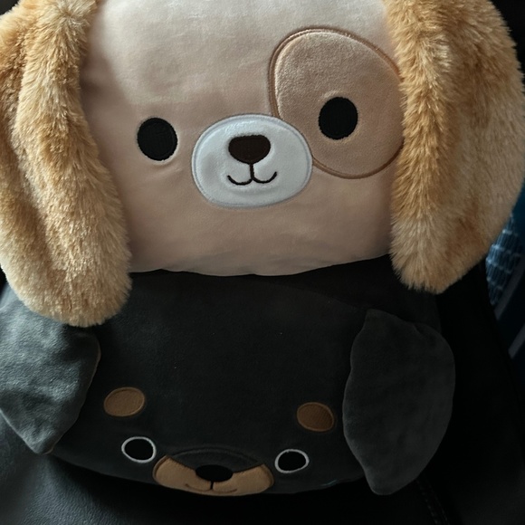 Squishmallows Other - 2 x dog squismallows stackables stack 12” Harris and Matteo the dog